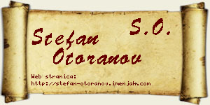 Stefan Otoranov vizit kartica